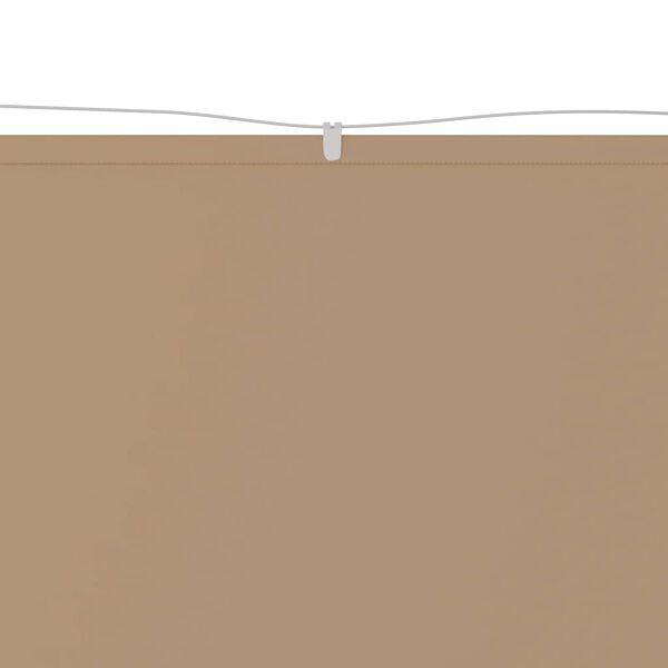 vidaXL Vertikal markise gr&aring;brun 180x1200 cm oxfordstoff