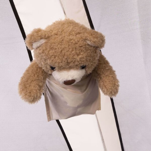 DERYAN Myggtelt til seng 200x90x110 cm krem