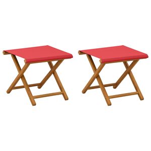 vidaXL Hage Stol 2 pcs Solid Eucalyptus Tre R&oslash;d