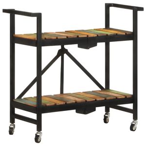 vidaXL Kj&oslash;kkentralle 87x36x81 cm gjenvunnet heltre