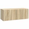 vidaXL Vegghengt TV skap 78,5 x 31 x 30 cm Sonoma eik Konstruert tre