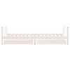 vidaXL Barnesengeramme med skuffer hvit 90x200 cm heltre furu