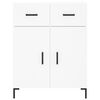 vidaXL Highboard hvit 69,5x34x180 cm konstruert tre