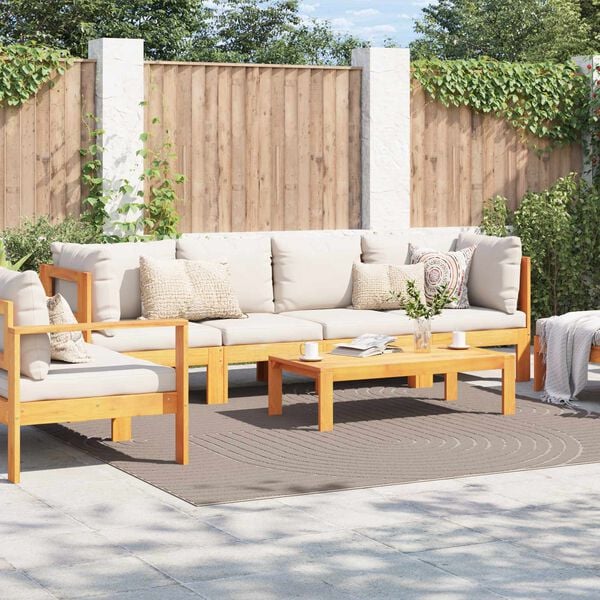 vidaXL Omr&aring;detepper Torget Beige 240 x 240 cm