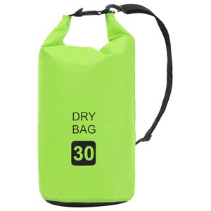 vidaXL T&oslash;rrsekk gr&oslash;nn 30 L PVC