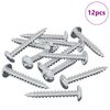 vidaXL Treskrue 12 stk. S&oslash;lv M4 x 28 mm Jern