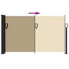 vidaXL Uttrekkbar sidemarkise beige 120x500 cm