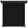 vidaXL Sidemarkise for balkong 165x250 cm svart