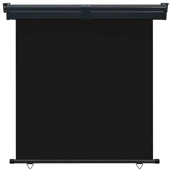 vidaXL Sidemarkise for balkong 165x250 cm svart