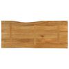 vidaXL Bordplate 140x60x2,5 cm naturlig kant heltre mango