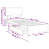 vidaXL Seng med Oppbevaring Sonoma eik 100 x 200 cm Konstruert tre