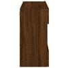 vidaXL Vegghengt TV-benk med LED-lys brun eik 78,5x30x60,5 cm