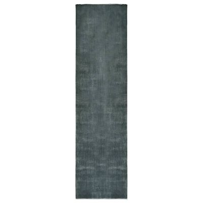 vidaXL Teppeløper vaskbar og sammenleggbar 100x400 cm grå polyester