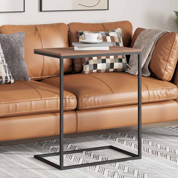 vidaXL Sidebord svart 55x35x66 cm konstruert tre