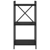 vidaXL Bokhylle Svart Eik 40 x 30 x 85 cm Konstruert tre