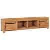 vidaXL TV-benk 135x30x35 cm heltre teak