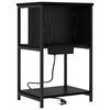 vidaXL Nattbordskap Svart Eik 38 x 31 x 61 cm Konstruert tre