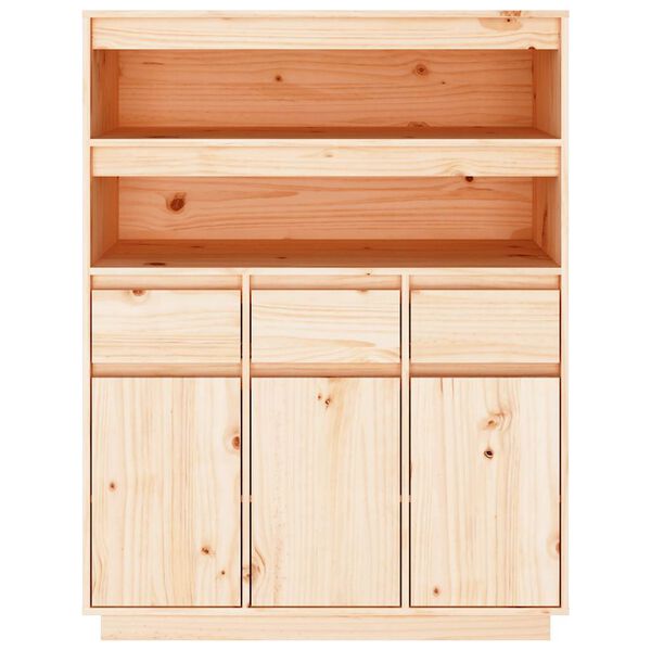 vidaXL Highboard 89x40x116,5 cm heltre furu