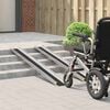 vidaXL Rullestolrampe 2 pcs Svart 183 x 19 x 5.5 cm Aluminium