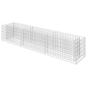 vidaXL Gabion h&oslash;ybed galvanisert st&aring;l 270x50x50 cm