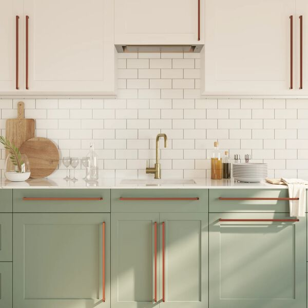 vidaXL Skaph&aring;ndtak 20 stk bronse 480 mm rustfritt st&aring;l