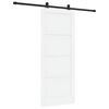 vidaXL Skyved&oslash;r Hvit og svart 83 x 202 cm Heltre furu