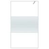 vidaXL Dusjvegg hvit 115x195 cm klart ESG-glass