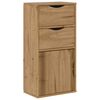 vidaXL Sideskap med skuffer ODDA 40x24x79 cm heltre furu