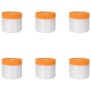 vidaXL St&oslash;vb&aring;nd med limtape 6 pcs Gjennomsiktig 55 x 3300 cm HDPE