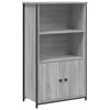 vidaXL Highboard gr&aring; sonoma 62x32x103,5 cm konstruert tre