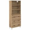 vidaXL H&oslash;yskap 2 pcs Artisan Eik 69,5 x 34 x 180 cm Konstruert tre