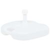 vidaXL Parasollfot sand/vann 16 L hvit plast
