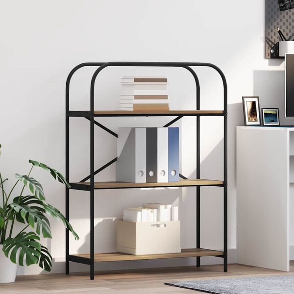 vidaXL Bokhylle Artisan Eik 80 x 30 x 109 cm Konstruert tre