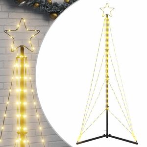 vidaXL LED Juletre 363 LEDs Varm Hvit 182 cm