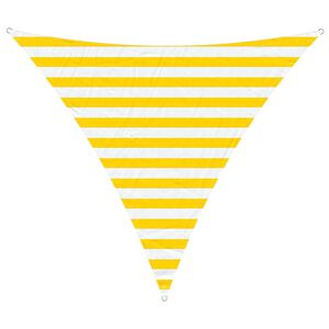 vidaXL Solskygge seil Gul og hvit 2 x 2 x 2 m 100% polyester Oxford