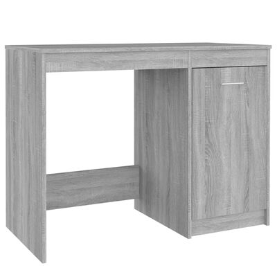 vidaXL Skrivebord grå sonoma 100x50x76 cm konstruert tre