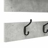 vidaXL Vegghengt kleshenger Betonggr&aring; 90 x 15 x 36 cm Konstruert tre