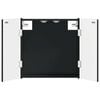 vidaXL Dartbrettskap DELFT Svart 52,5 x 10,5 x 53,5 cm Konstruert tre