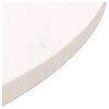 vidaXL Bordplate hvit Ø70x2,5 cm heltre furu