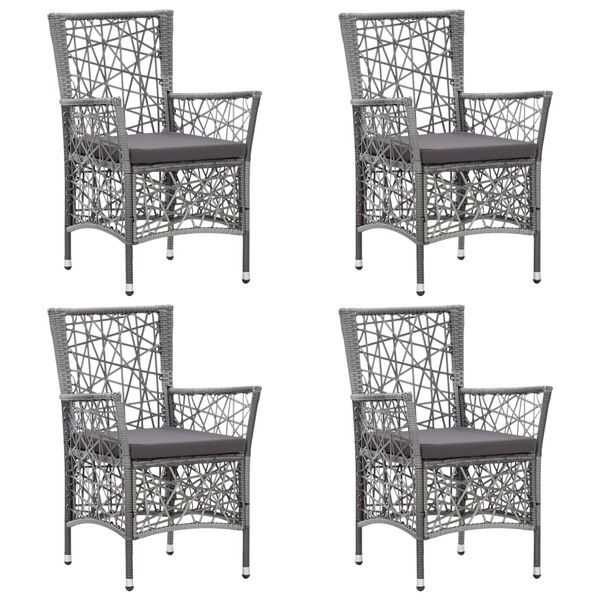 vidaXL Utend&oslash;rs spisestue 5 deler gr&aring;