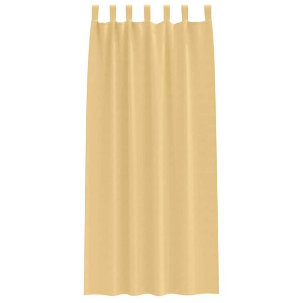 vidaXL Mørkleggende Gardiner med Ringer 2 pcs Beige 260 x 140 cm