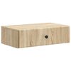 vidaXL Vegghengt Sidebord Sonoma eik 59 x 34,5 x 17 cm Konstruert tre