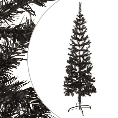 vidaXL Slankt juletre svart 120 cm