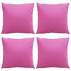 vidaXL Kasteputer 4 pcs Rosa 60 x 60 cm stoff