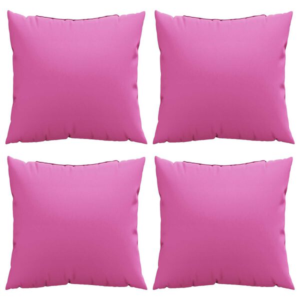 vidaXL Kasteputer 4 pcs Rosa 60 x 60 cm stoff