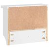 vidaXL Veggmontert knaggrekke SANDNES hvit 45x12x35 cm heltre furu
