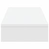 vidaXL Skjermhylle hvit 100x27x10 cm konstruert tre