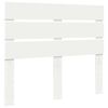 vidaXL Hodegavl med hodegjerde Hvit 135 cm Konstruert tre