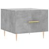 vidaXL Salongbord 2 stk betonggrå 50x50x40 cm konstruert tre