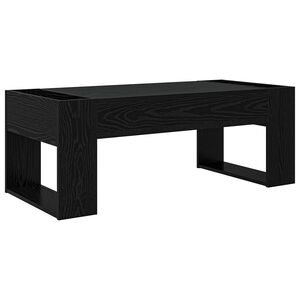 vidaXL Kaffebord Svart Eik 110 x 50 x 41 cm Konstruert tre